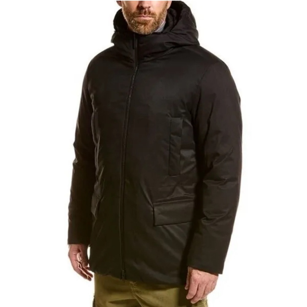 Theory NWT $695 Allan Jasper Down Puffer Hoodie Winter Coat Jacket Navy SIZE XS